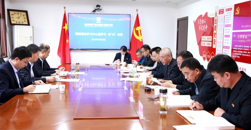 荊平旁聽指導陜西地礦物探隊黨委理論學習中心組學習會